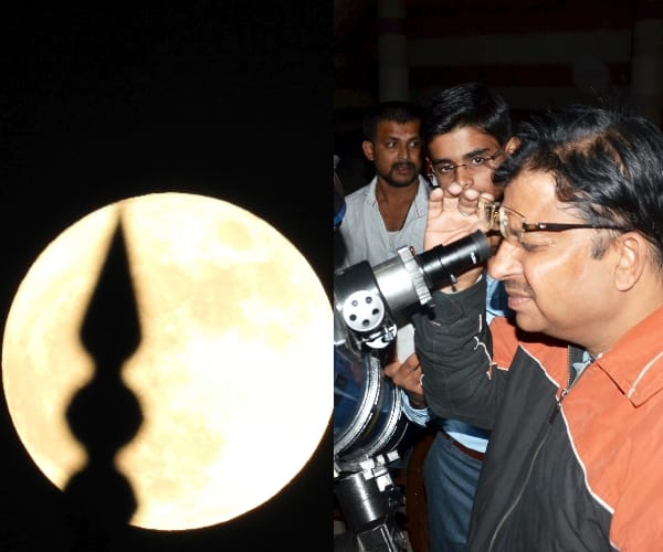 people saw supermoon in lucknow.