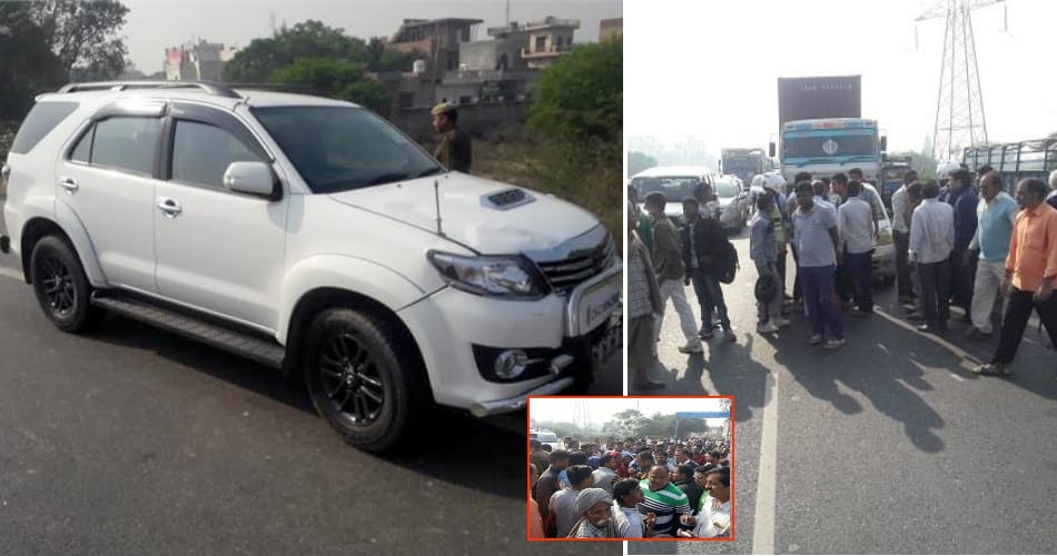 bhiwani mla car accident, women killed, mla ran away from the spot