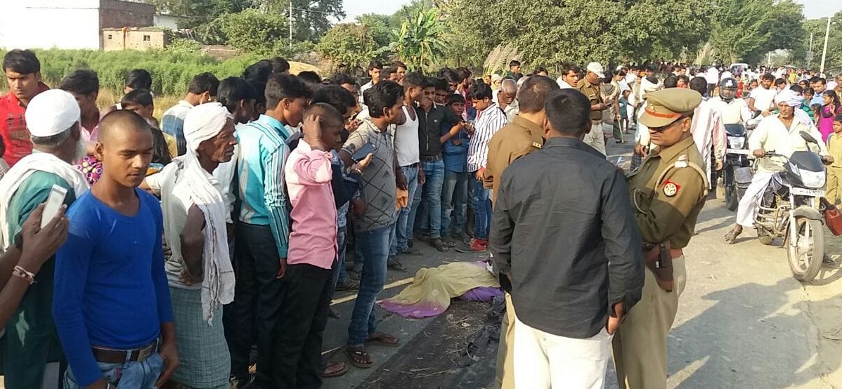 Manure-laden truck crushed the bike rider, death