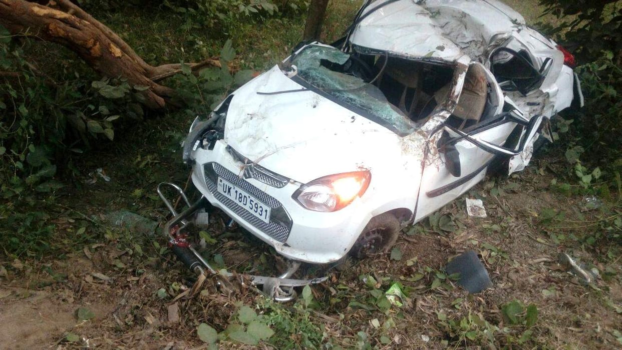 Car fell in Yamuna valley