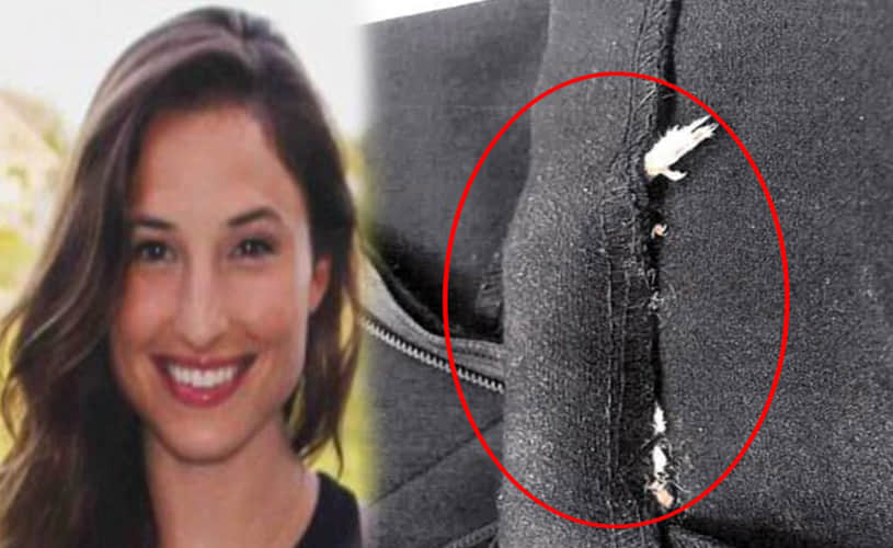 woman finding DEAD RODENT in coat