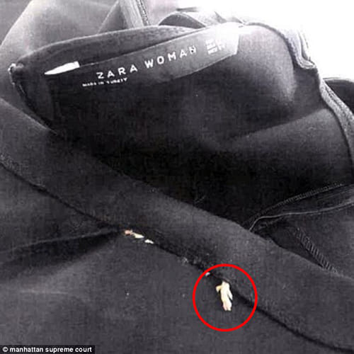 woman finding DEAD RODENT in coat