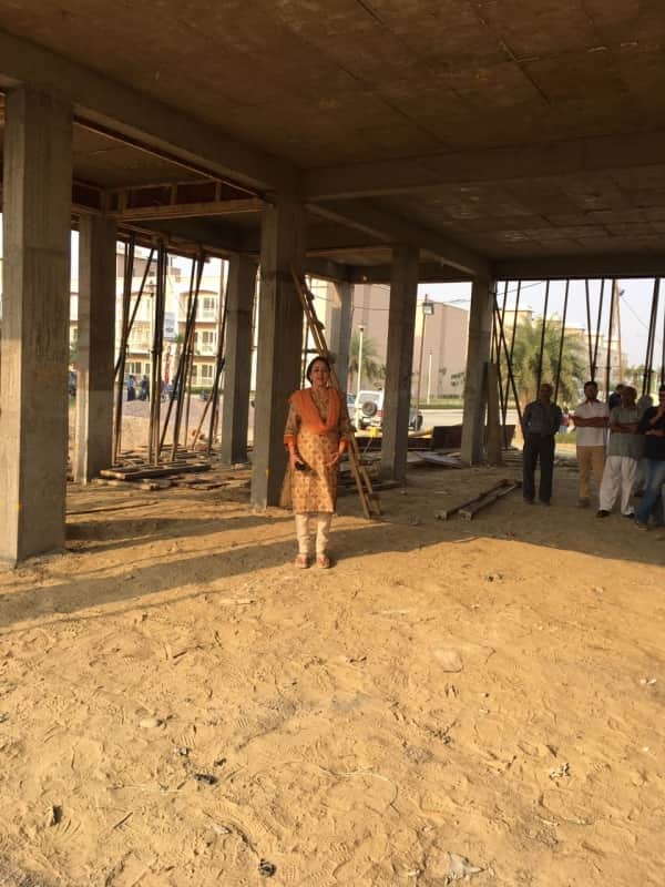 hema's bunglaw being built in vrindavan