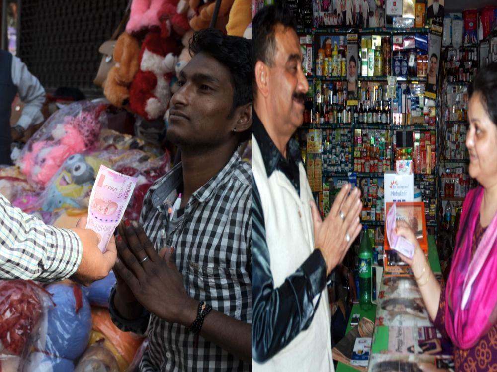 2000 note hard to use in market