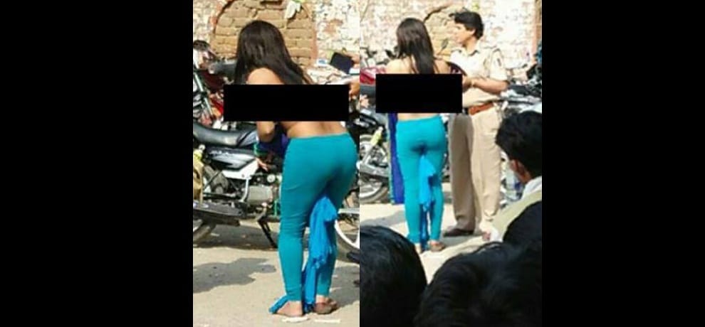 Demonetization: an eunuch got topless in public after being not able to withdraw money from atm