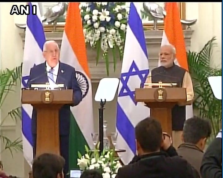 Israel and India are threatened by terror because we uphold the values of freedom: Israel President