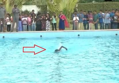 13-year-old boy sets new world record in free-style swimming