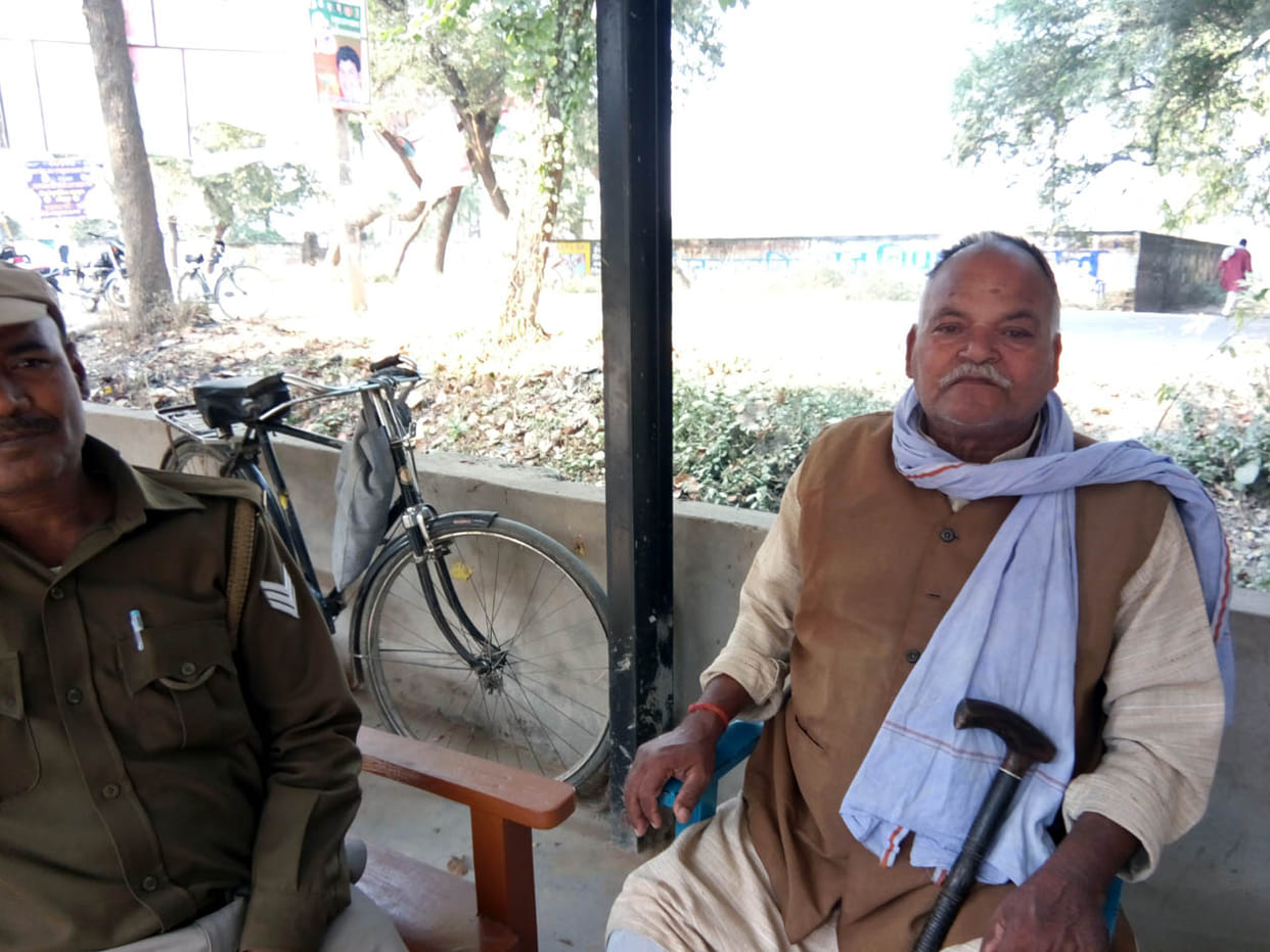 Dragged into a police station overnight elderly