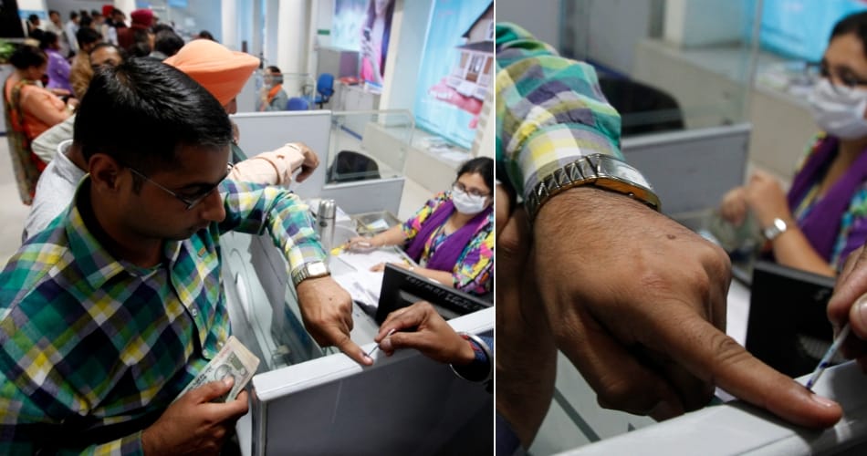 ink on Finger of bank, EC also confused, currency ban, chandigarh news