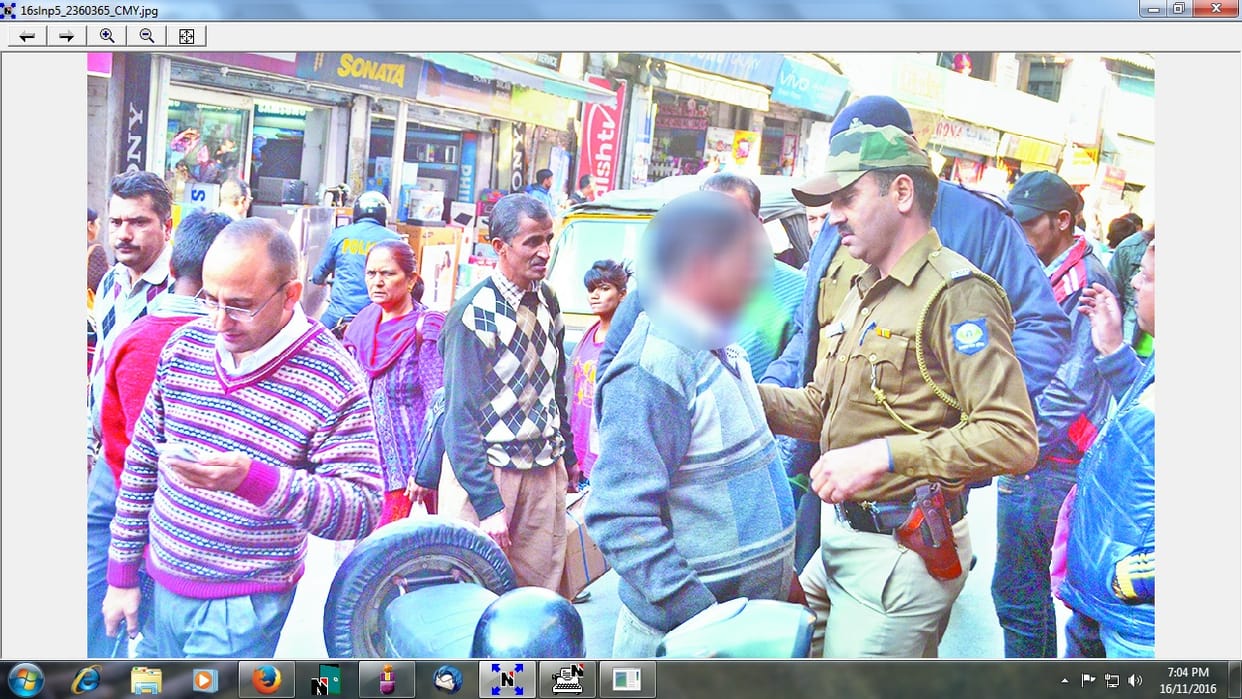 The drunk men caught in solan by assp
