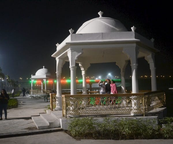 three suspended in gomati river front case.