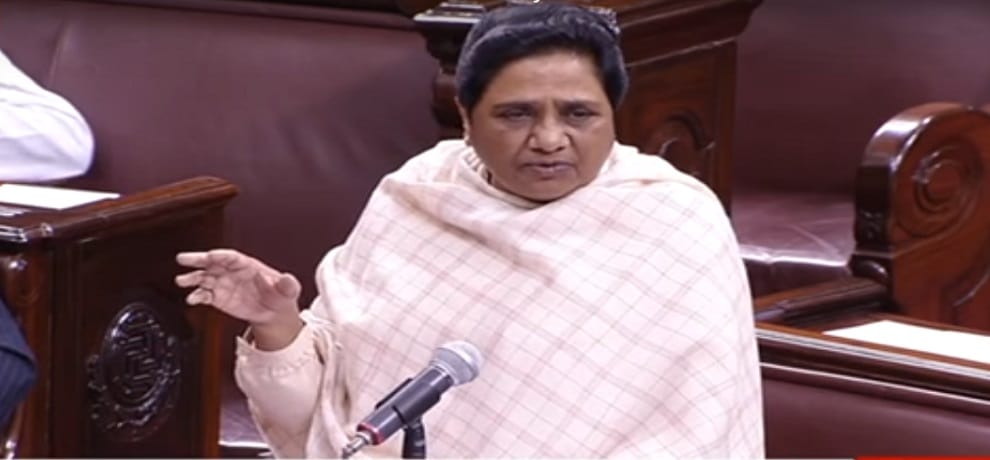 mayawati speaks over possible alliance of SP with congress.