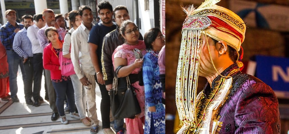 On seeing whatsapp message groom reached to dc office