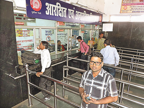 Silence on the bus stand and railway station