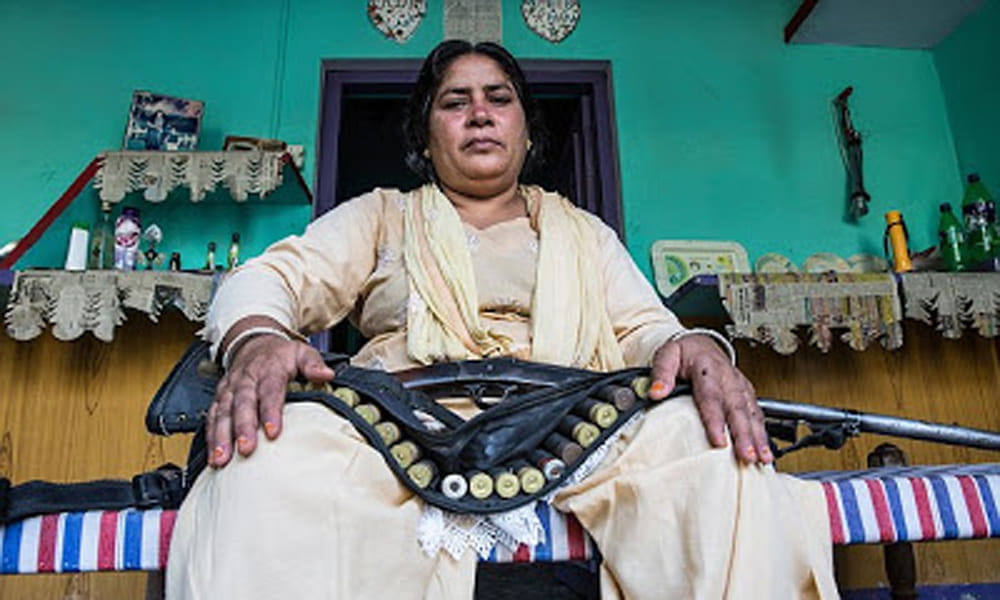 after death of husband she become bandook wali chachi