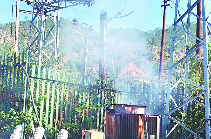 The city's light fused transformer fire