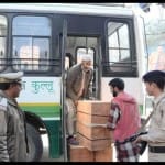 HRTC bus used to carry new currency notes to reach sbi branches in lahaul spiti