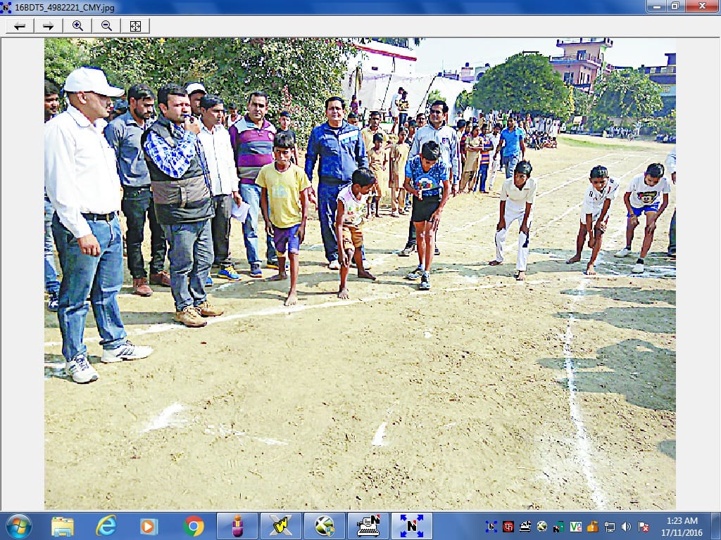  Vipin first child in class 50 meter racing