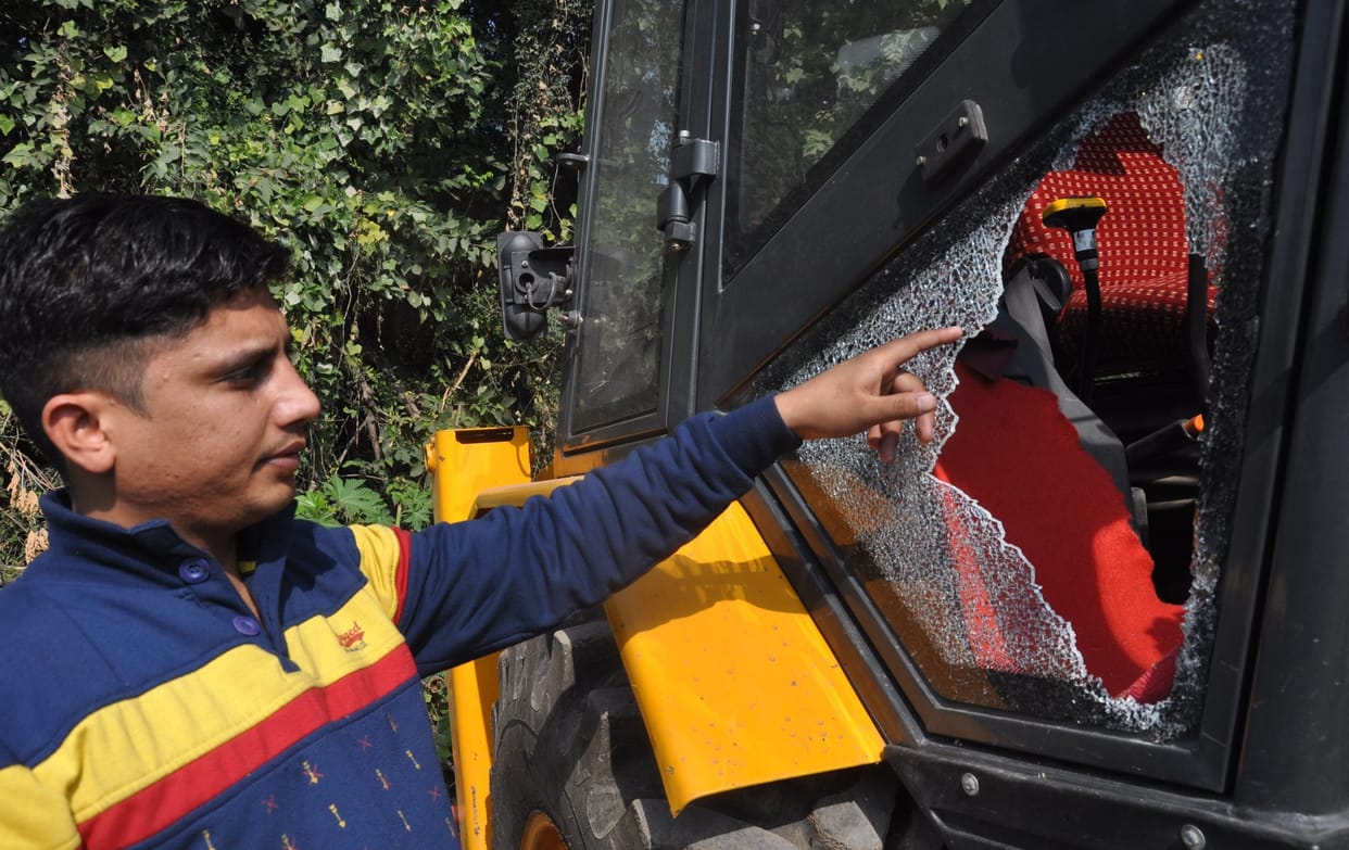 attack on the nagar nigam team in jammu