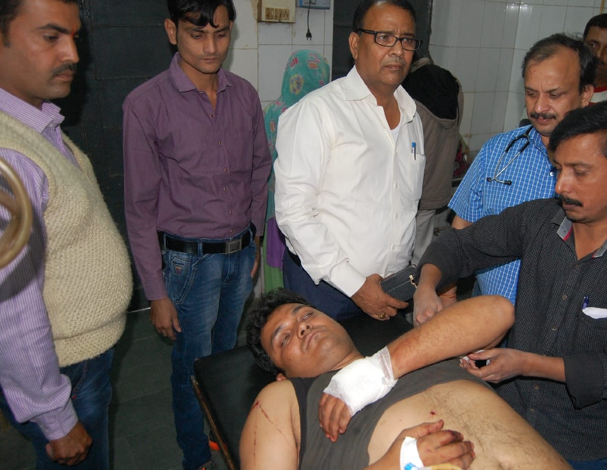 Knhuli Khorma and firing people, two were shot