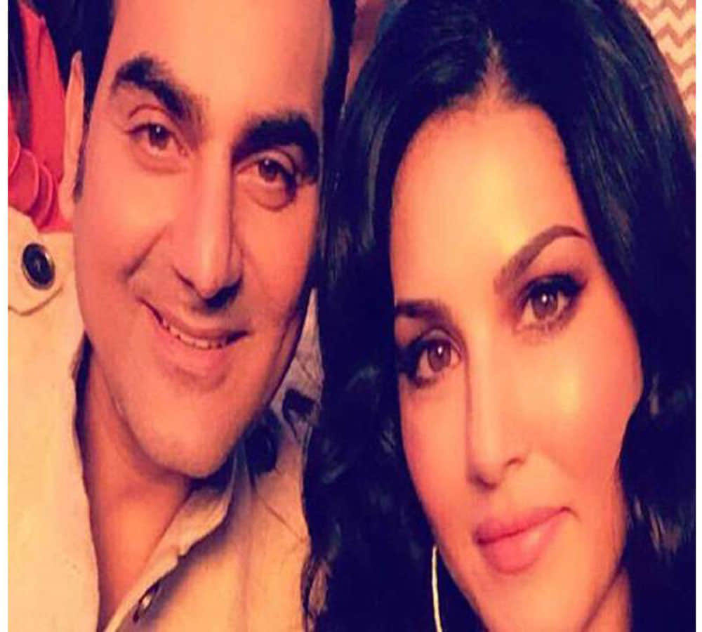 arbaz khan enjoying with sunny leone