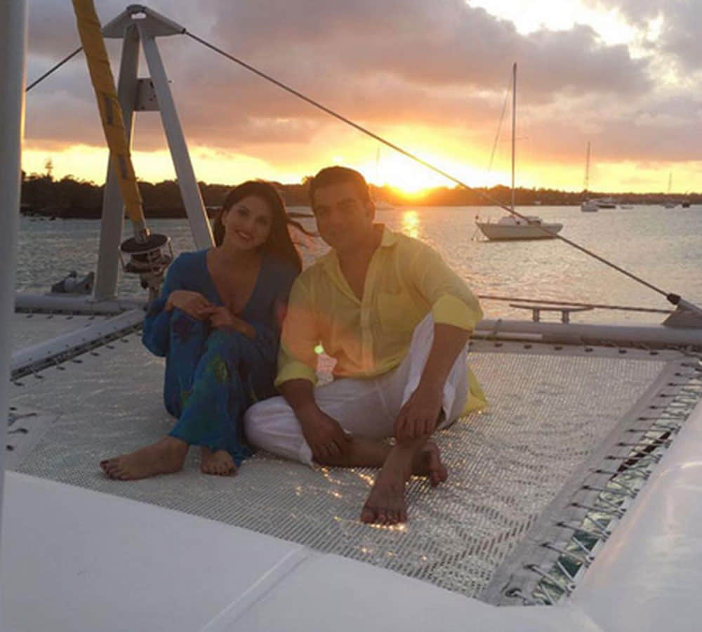 arbaz khan enjoying with sunny leone