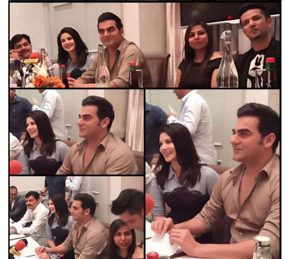 arbaz khan enjoying with sunny leone