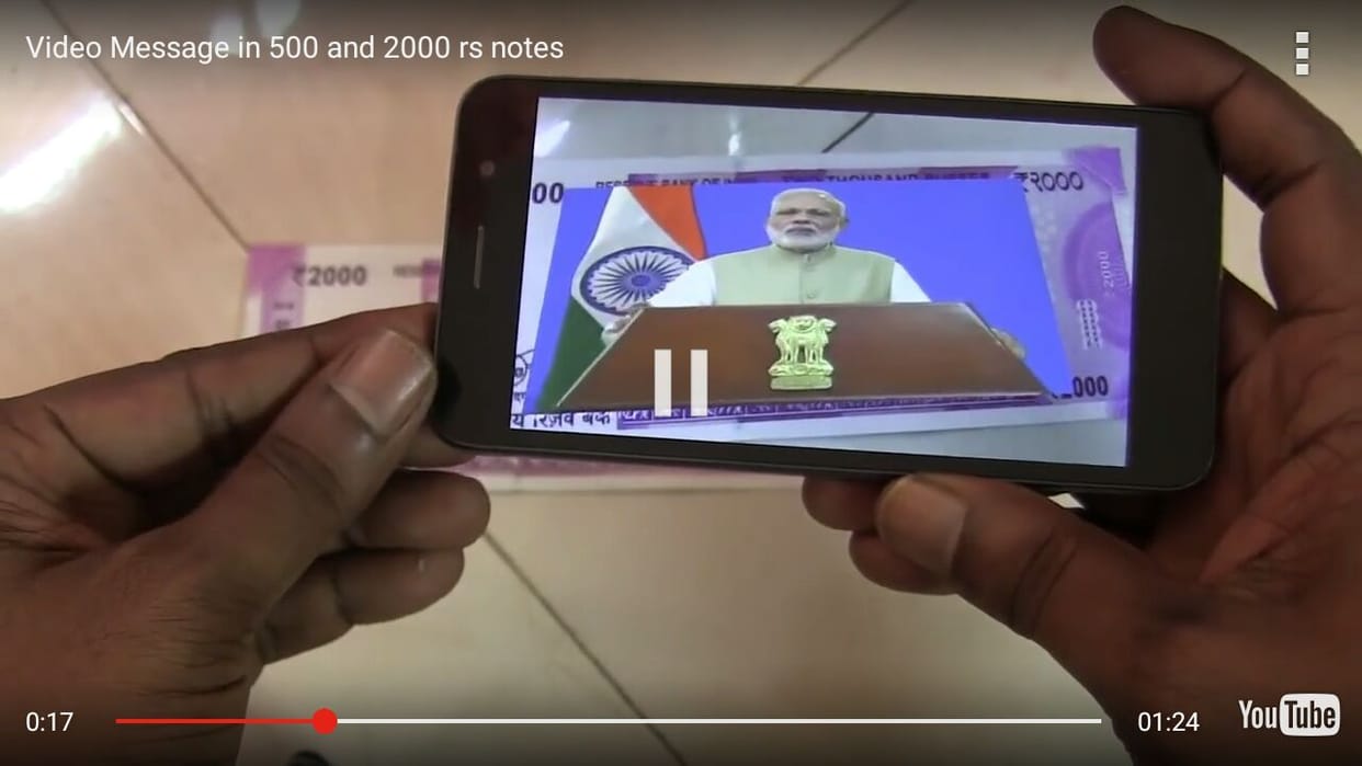 Modi's message is hidden in the notes of two thousand