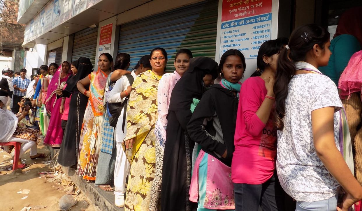 Shouted slogans against Modi