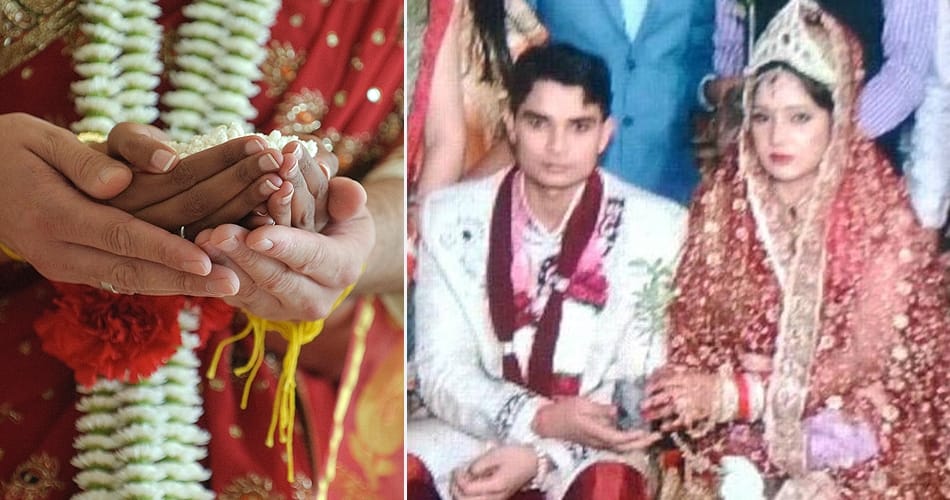 unique tradition in police man marriage in sonipat, gift of plant and thousand of plantation