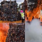 more than five thousand weapons burns in kenya