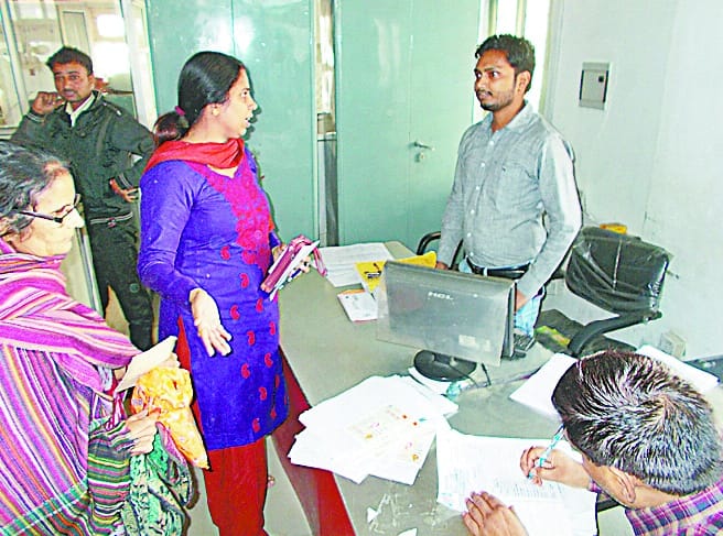SDM per stroke of the post office personnel