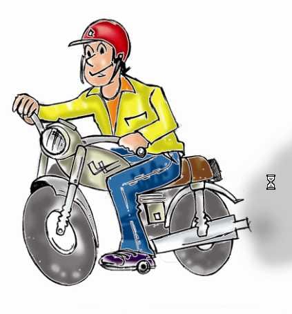 The driver of the bike could not Sgajta punk