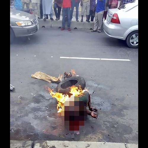 child killed by mob in Nigeria after he was caught for food theft