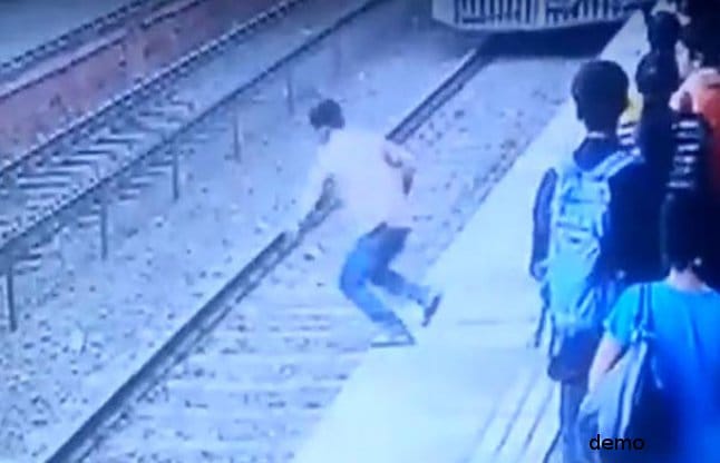 suicide attempt on railway track unnao