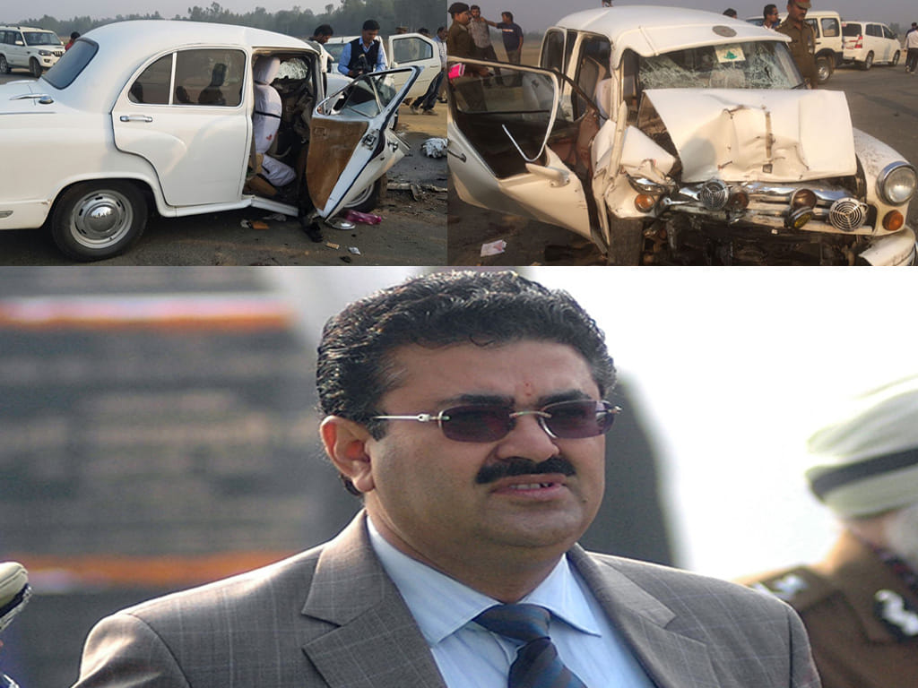 ias navneet sehgal injured in road accident unnao