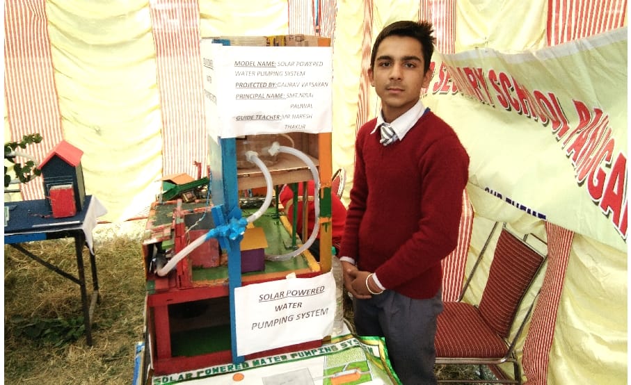 Himachali Student Invent a Model Which Create Electricity and Save Water.