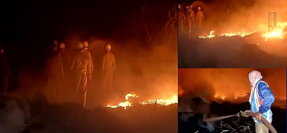 fire in delhis mundka, one dead