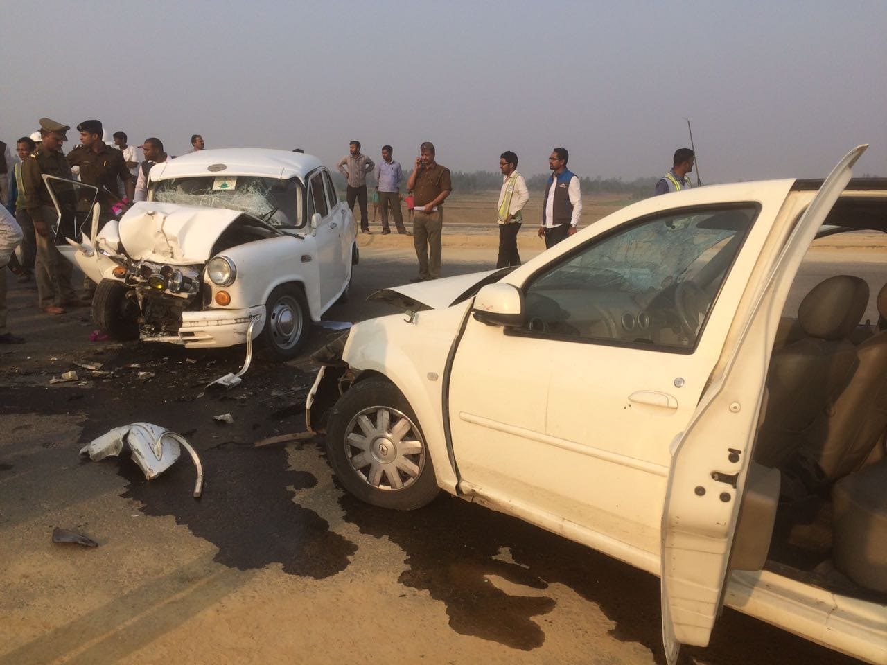 navneet sehgal injured in road accident