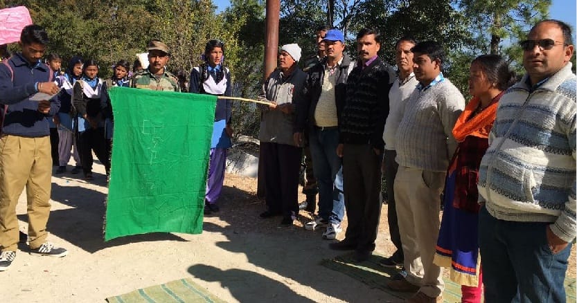 NCC cadets took out rally in bageshwar