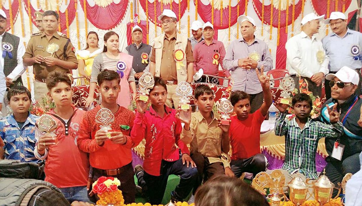 Dhanapur first in sports competition