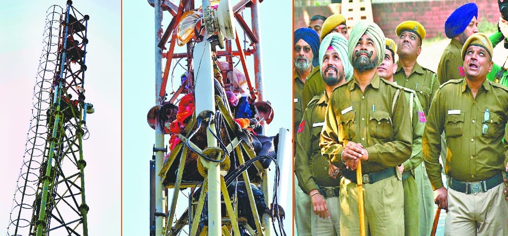 Climb the tower resembled the competition, including three women and a teacher came up