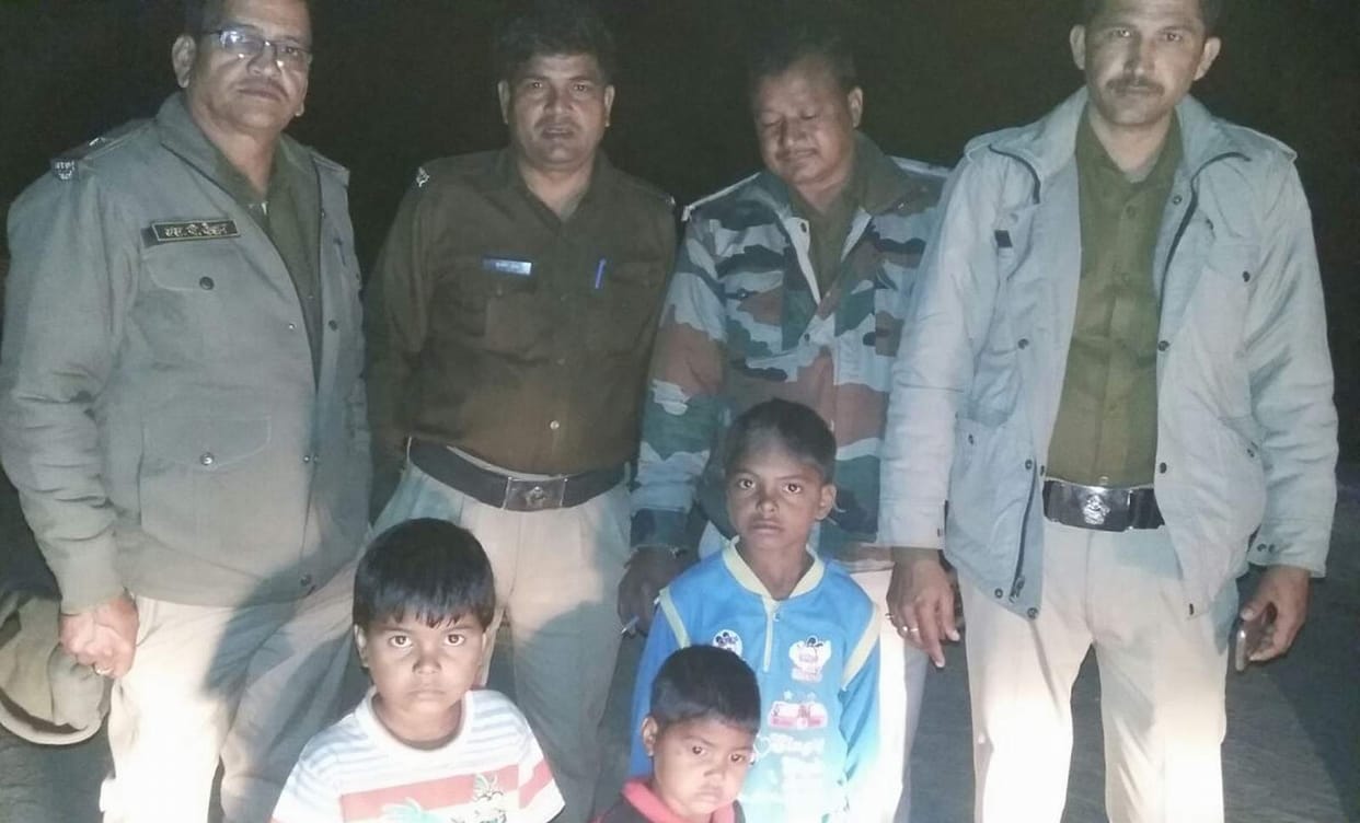 three child found near prahladpur village. 