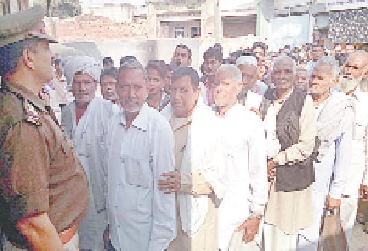 senior citizen suffered in lines