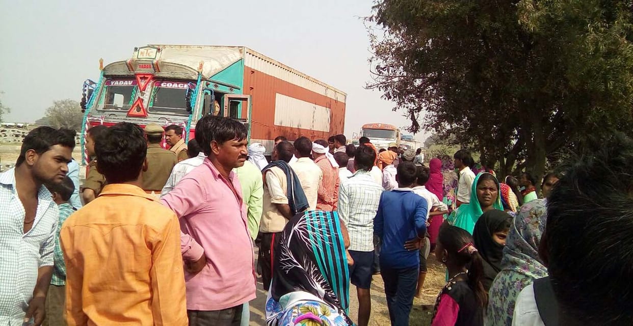 Two killed in bike riders from container
