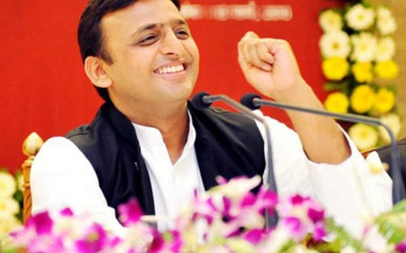 akhilesh yadav speaks in up 100 launch