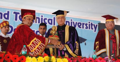 utu awarded degree and medal in convocation.
