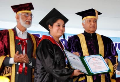 utu awarded degree and medal in convocation.