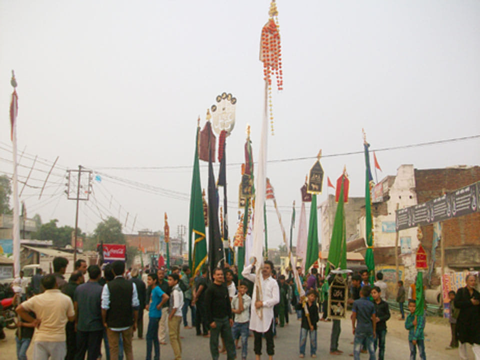 Chehllum pulled penitential procession on the eighth 