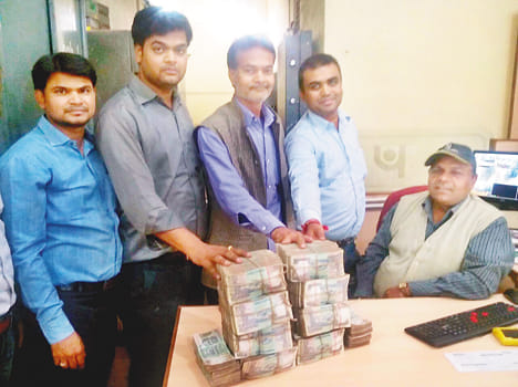 The head of the bank has deposited 8.8 million rupees hundred